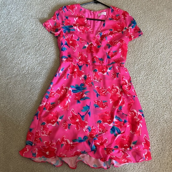 Pink Lily Floral Dress - Picture 3 of 5